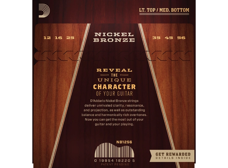 D'addario NB1256 Nickel Bronze Akk. Strenger 
